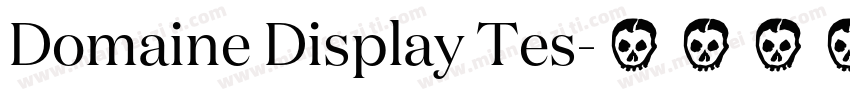 Domaine Display Tes字体转换